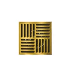 VISTA Bathroom Square Drain Cover Gold Finish