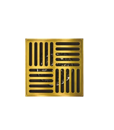 VISTA Bathroom Square Drain Cover Gold Finish