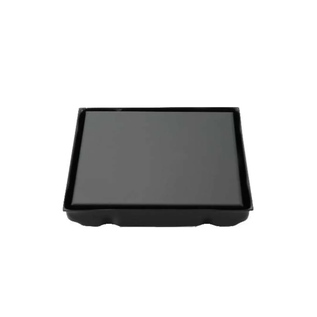 VISTA Tile Insert Floor Drain For Bathroom In Black Finish VISTA Tile Insert Floor Drain For Bathroom In Black Finish