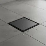 VISTA Tile Insert Floor Drain For Bathroom In Black Finish