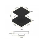 VISTA Tile Insert Floor Drain For Bathroom In Black Finish