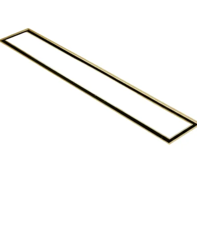 Vista Modern Gold Linear Floor Drain for Bathrooms