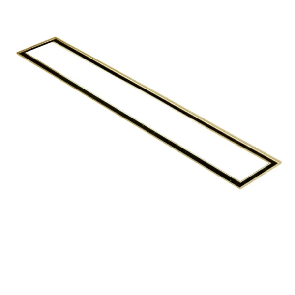 Vista Modern Gold Linear Floor Drain for Bathrooms