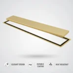 Vista Modern Gold Linear Floor Drain for Bathrooms