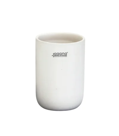 Aagna White Ceramic Toothbrush Holder for Washing Area
