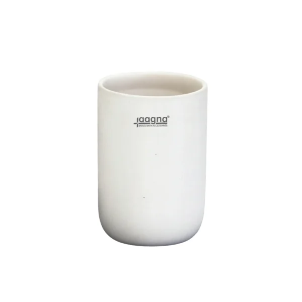 Aagna White Ceramic Toothbrush Holder for Washing Area