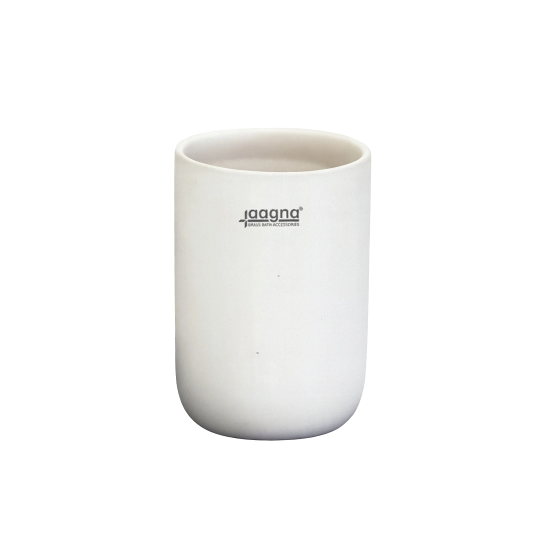 Aagna White Ceramic Toothbrush Holder for Washing Area Aagna White Ceramic Toothbrush Holder for Washing Area