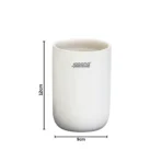 Aagna White Ceramic Toothbrush Holder for Washing Area