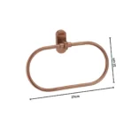 Aagna Giza Bathroom Wall Mounted Napkin Ring in Rose Gold - Image 5