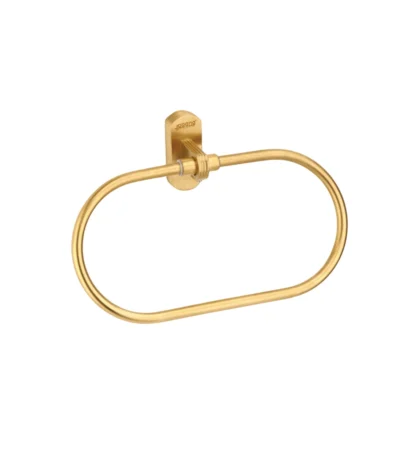 Aagna Giza Gold Finish Napkin Ring for Bathroom