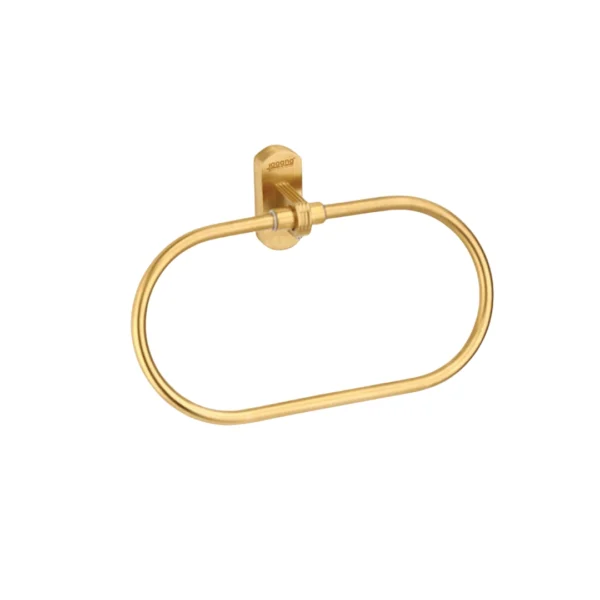 Aagna Giza Gold Finish Napkin Ring for Bathroom