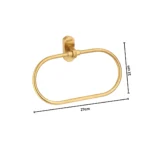 Aagna Giza Gold Finish Napkin Ring for Bathroom - Image 5