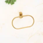Aagna Giza Gold Finish Napkin Ring for Bathroom