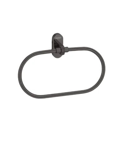 Aagna Giza Black Napkin Ring for Modern Bathrooms
