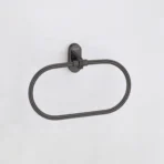 Aagna Giza Black Napkin Ring for Modern Bathrooms