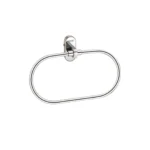 Aagna Giza Silver Finish Napkin Ring for Bathroom