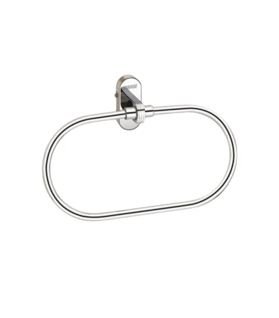 Aagna Giza Silver Finish Napkin Ring for Bathroom