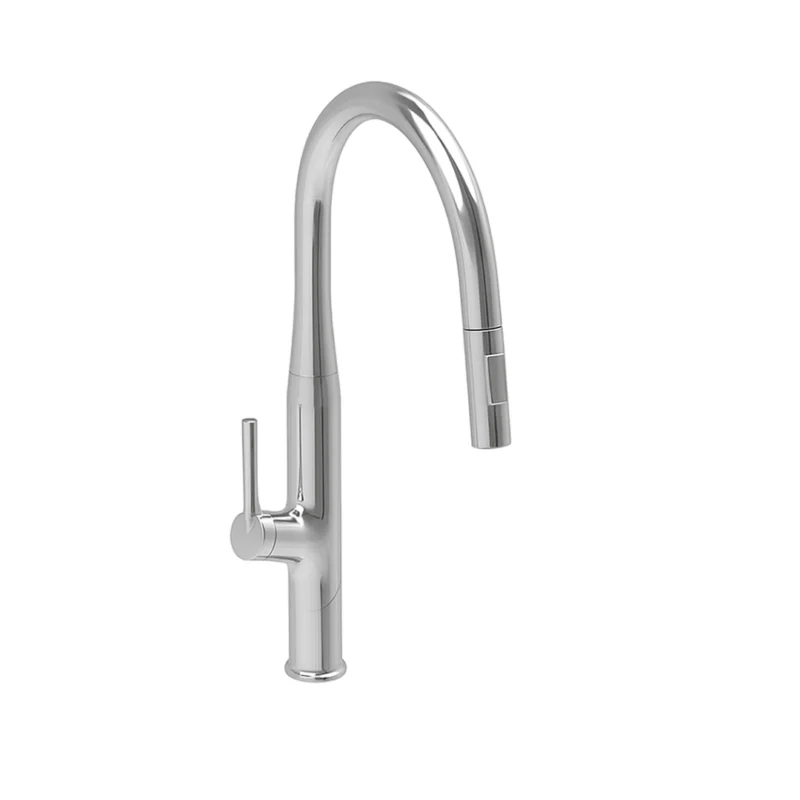 CARYSIL ALA Chrome Kitchen Faucet with Pull-Out Sprayer