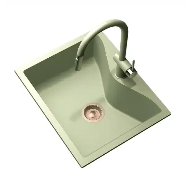 Carysil Largo 2420 Quartz Kitchen Sink Faucet Combo