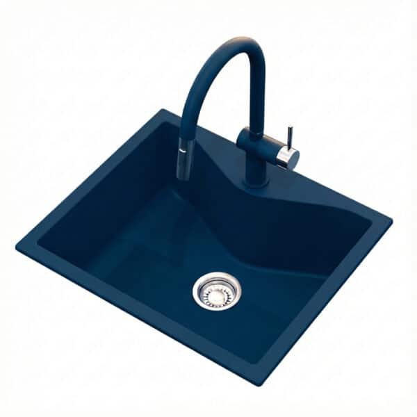 Carysil Largo 2420 Quartz Kitchen Sink Faucet Combo