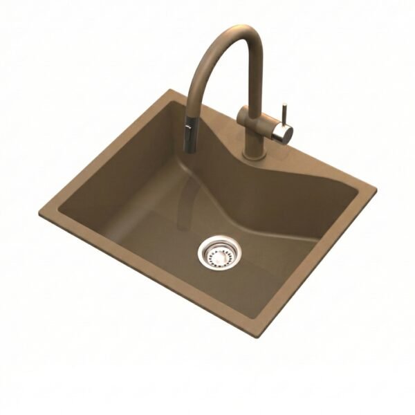 Carysil Largo 2420 Quartz Kitchen Sink Faucet Combo