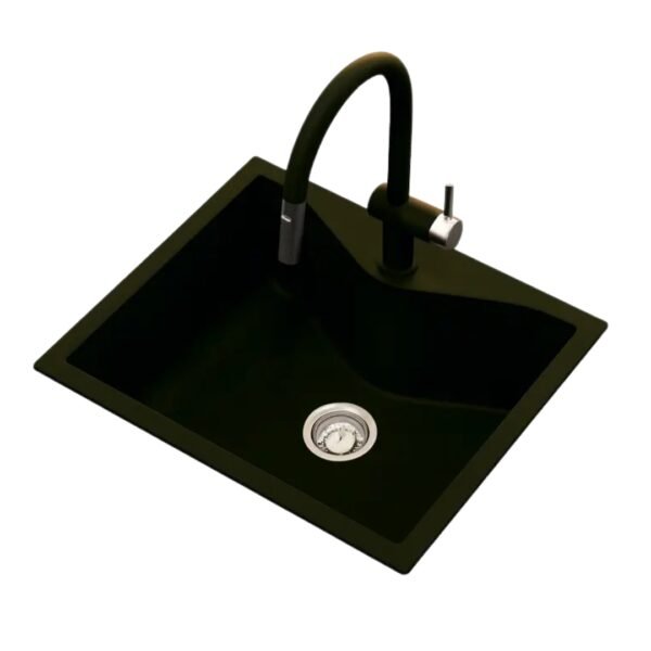 Carysil Largo 2420 Quartz Kitchen Sink Faucet Combo