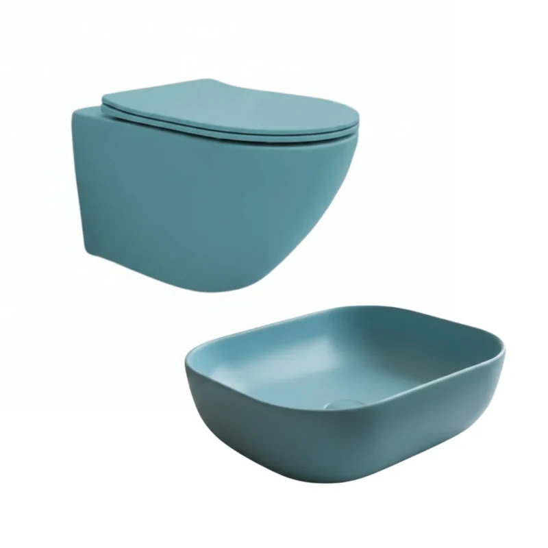 Modern Brizzio Wall Hung Toilet Basin Combo