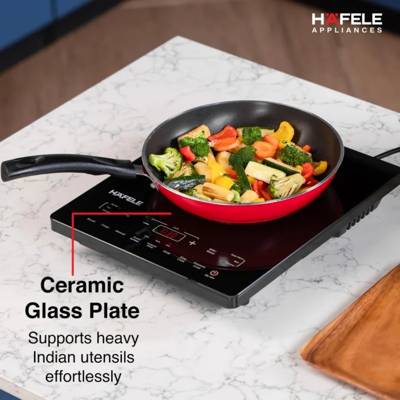 Best Induction Cooktop: Hafele 2100W Black Ceramic Glass